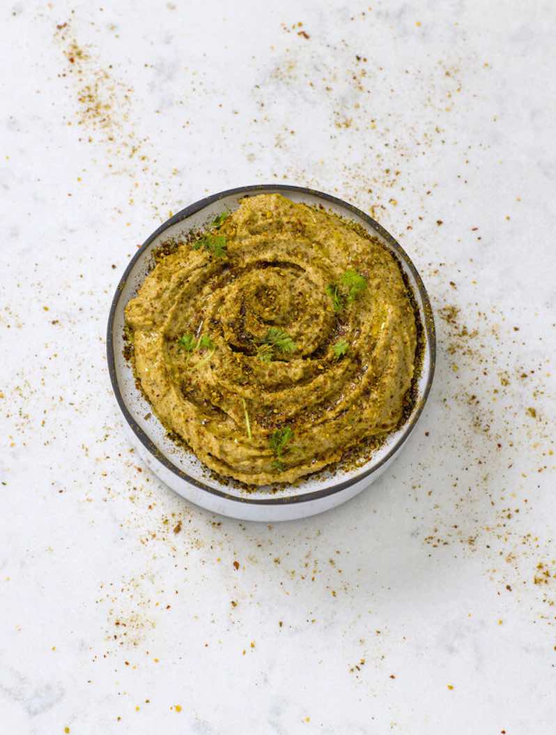Epic Spice Hummus with Zhug Dip