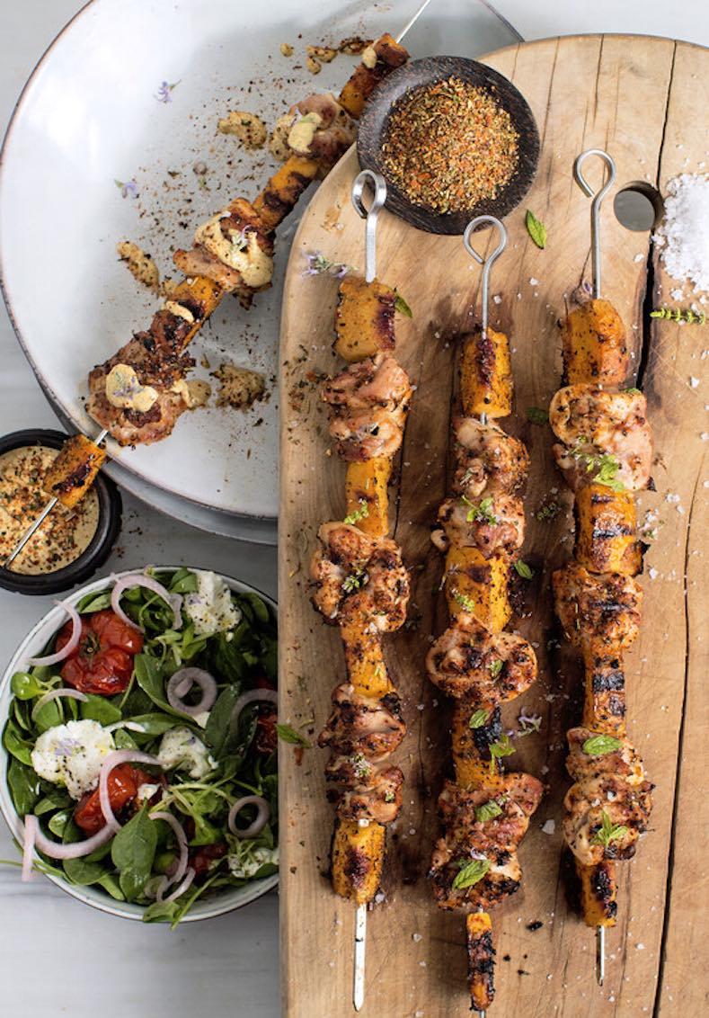 Epic Spice Chicken and Apricot Skewers Recipe