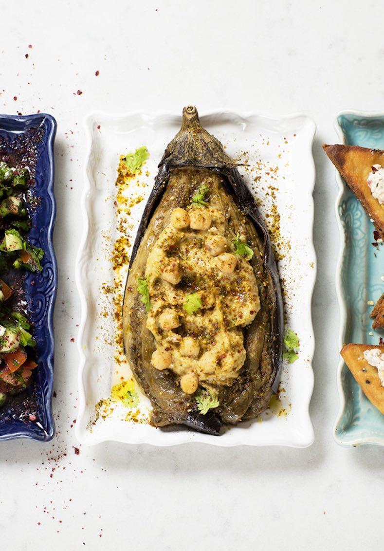 Epic Spice Roasted Eggplant Zhug Hummus